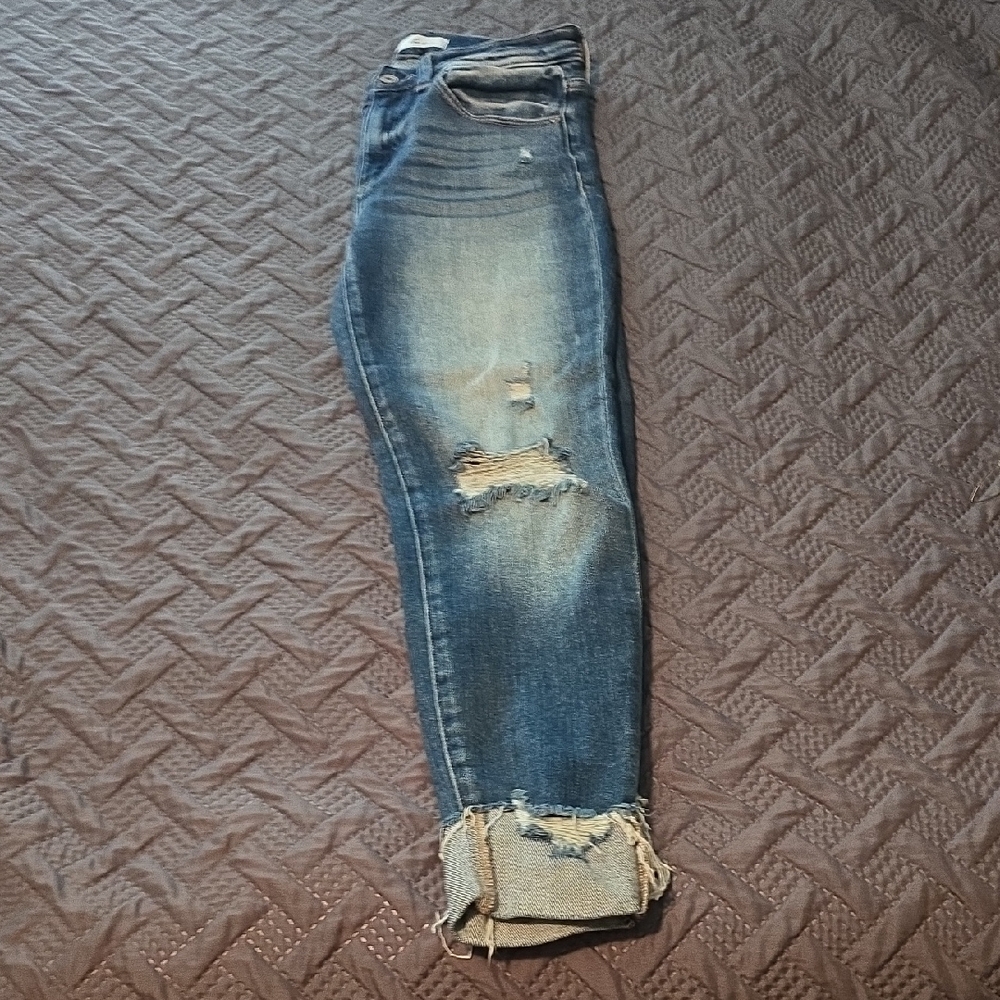 KanCan Blue Distressed Skinny Jeans